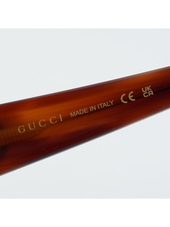 Gucci GG0896S 004 Women Sunglasses Havana Square Frame, Violet Lenses main image 7